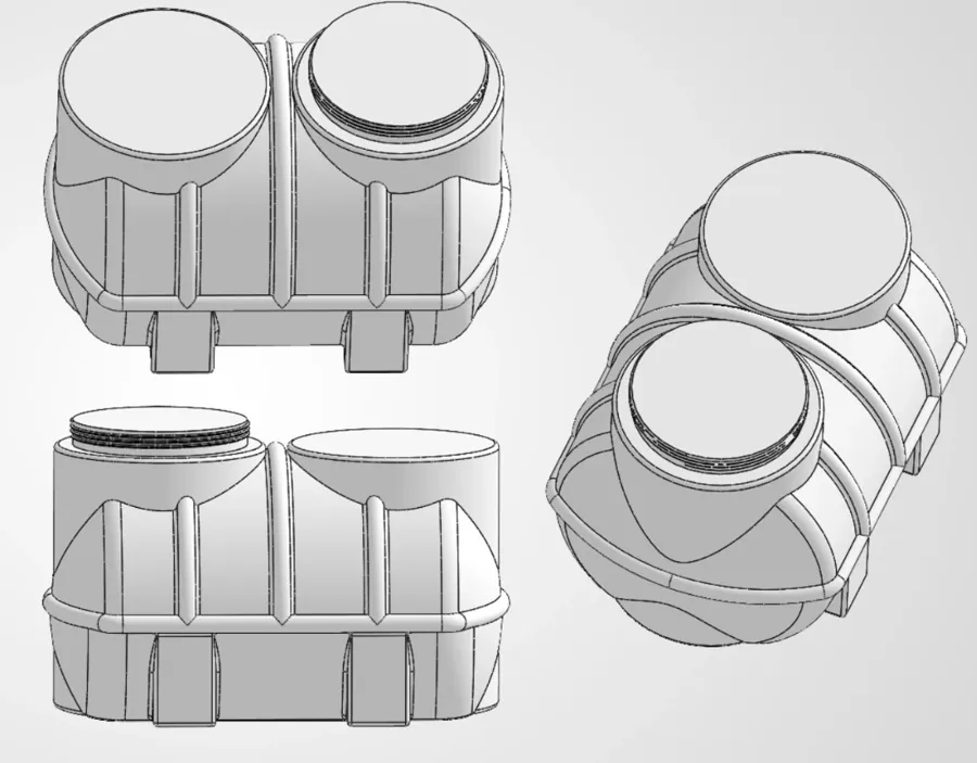 Plastic product — multiple 3D views